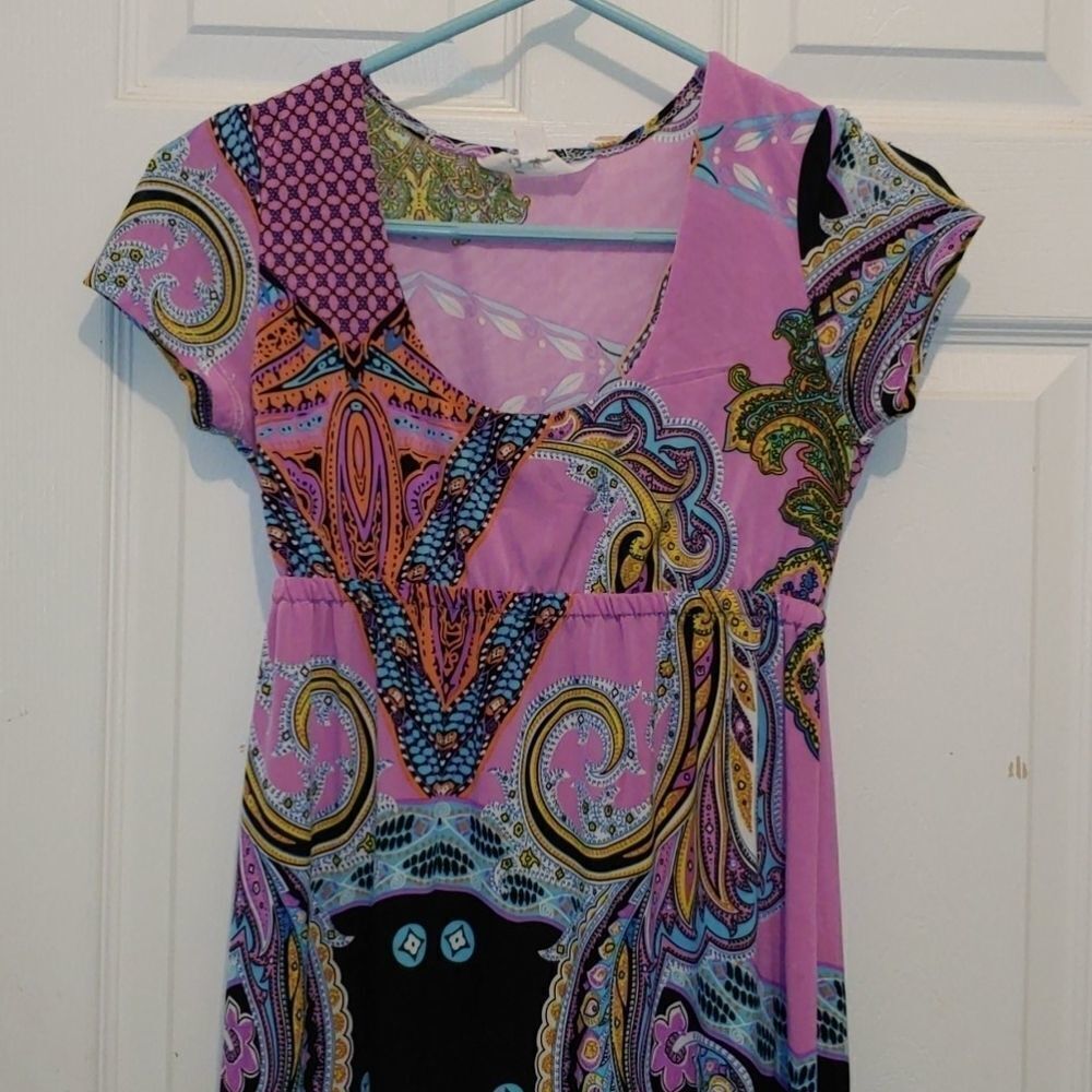 5th & Love Paisley tunic dress Sz S - Picture 3 of 7